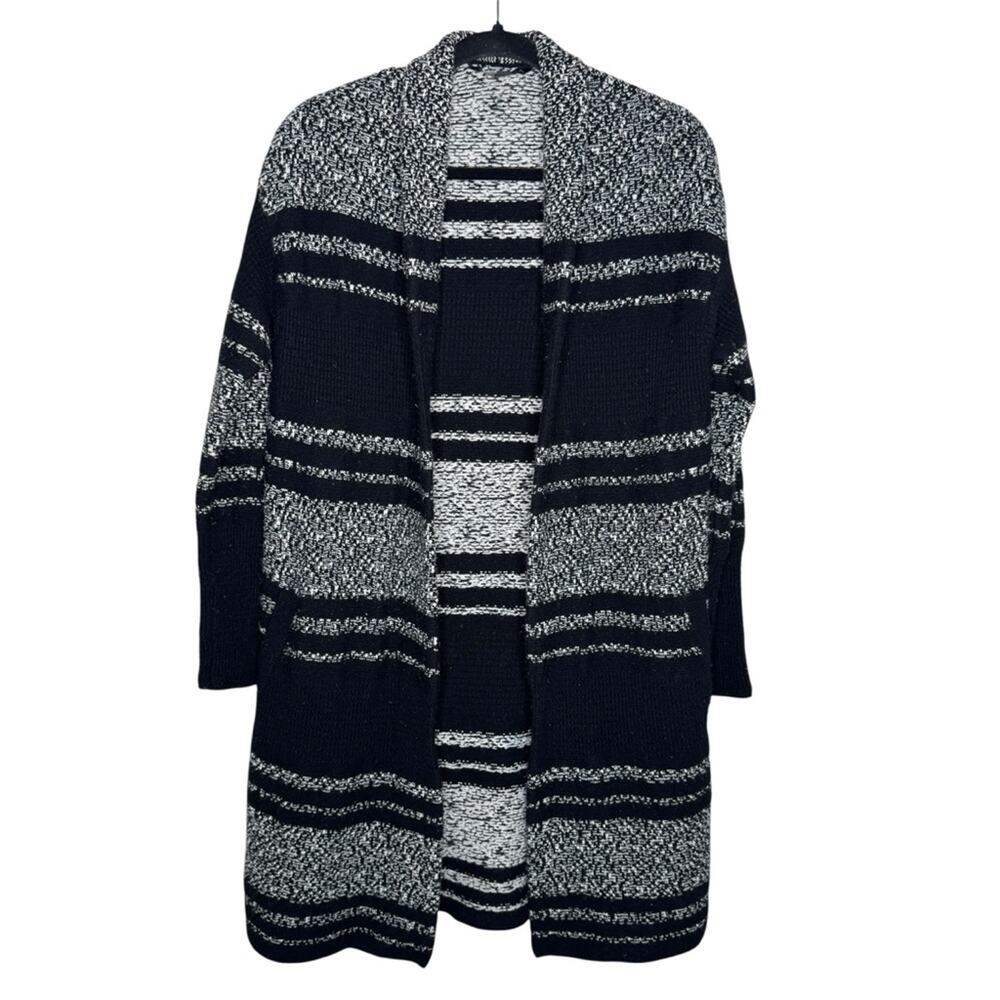 ATHLETA / Panorama Point black gray wool cashmere open front cardigan / XS